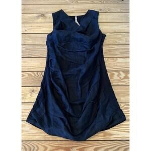 B44 Dressed Sleeveless Linen Dress Size Large Women’s Black